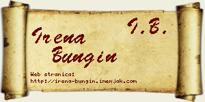 Irena Bungin vizit kartica